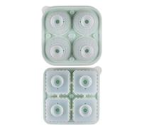 Vassoio per ghiaccio in silicone, portatile, riutilizzabile, con coperchio, stampo per congelamento, facile rilascio, strumento per uso quotidiano, pratico accessorio da cucina, per congelatore