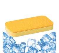 Vassoio per ghiaccio quadrato, in silicone, per cubetti di ghiaccio, con buona presa, flessibile per cocktail e bevande, stampo per congelatore con coperchio per alimenti per la casa