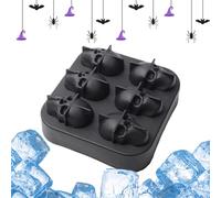Vassoio Per Ghiaccio,Stampo per Ghiaccio a 3D Teschio per Congelatore | Vassoio Silicone Cubetti Bevande Decorazione Halloween Per Casa Cucina Piscina Feste Snack Bibite Fredde Vino Vacanze