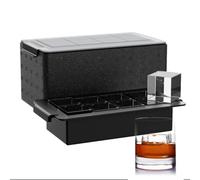 Vassoio per Ghiaccio Trasparente per Whisky: Fddbi 2 Inch Clear Ice Cube Maker-Vassoio per Ghiaccio Grande in Silicone-Vassoio per Ghiaccio Quadrato per Bourbon Old Fashioned Whisky, JYLSSKUK, 2 po