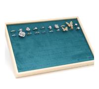 Vassoio per gioielli in legno robusto con accessori per organizzare e presentare ciondoli per l'uso quotidiano per l'uso quotidiano. Supporto multistrato, Taglia unica, come descritto