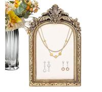 Vassoio per gioielli vintage, con retro in velluto, in resina, organizer per gioielli vintage, elegante vassoio per cassettiera, vanità, organizer per collane e orecchini, fatto a mano, per donne e