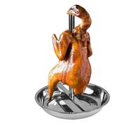 Vassoio per griglia per pollo, piatto facile da pulire, supporto per anatra,