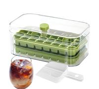 Vassoio per il ghiaccio, a 2 , 64 griglie, facile rilascio, grande capacità, per whisky, cocktail, caffè, vino, bar, feste, vacanze, matrimoni