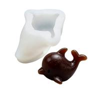 Vassoio per il ghiaccio in silicone con delfini in stile cartone animato che rende perfettamente forma cubetti e gelatina, aggiunta perfetta a qualsiasi vassoio da cucina