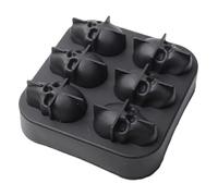 Vassoio per il ghiaccio nel congelatore - Creatore riutilizzabile di scheletri, secchiello in silicone a forma di teschio, per whisky, cocktail, caffè, acqua, bevande, bar