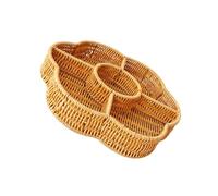 Vassoio per il pane in finto rattan, facile da usare, elegante rattan come cestini rotondi per alimenti per buffet e decorazione della casa vassoio da esposizione per ristorante