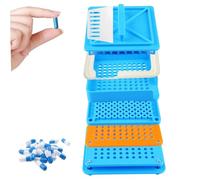 Vassoio per il riempimento delle capsule, 7x7x2, 6" Vassoio multiuso per il riempimento delle pillole per uso alimentare con fori multipli per setacciare i chicchi di caffè