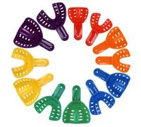 Vassoio per Impronte di Denti Dentali 12 Pezzi Vassoi per Denti Dentali Dentista Supporto per Denti in Plastica Vassoi per Impronte Dentali Strumenti Accessori per Odontoiatria