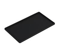 Vassoio per la Colazione Girevole Antiscivolo Quadrato Grigio, Supporto Mobile per Utensili da caffè e tè, portasapone da Bagno, Bianco, Dimensioni: 254 x 139 x 6,2 mm (Rosso 254 * 139 * 6,2MM)