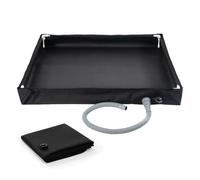 Vassoio per la doccia - base per doccia portatile pieghevole, base da bagno multifunzionale | Tappetino da scarico a perdita, vassoio di guardia splash facile per il campeggio in campeggio per bagno p