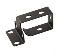 Vassoio per la gestione dei cavi in acciaio laminato a freddo per il controllo dei cavi sotto la scrivania con staffa, compatibile con armadi e rack per server di rete, nero (M)