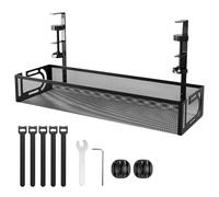 Vassoio Per La Gestione, Raccogli Cavi Scrivania, Portacavi Sotto Scrivania, Canalina Autoadesiva, Per L'organizzazione Dei Cavi Sul Posto Di Lavoro, Tray For Home Office Cable Management Under Desk