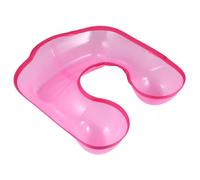 Vassoio per Lavaggio dei Chioma 2 Pezzi in Pvc Rosa per Salone | Uso in Hairdressing e Barberia, Protegge i Vestiti, Formato da Due Pezzi