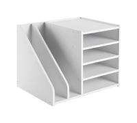 Vassoio per lettere da scrivania a 5 livelli con porta documenti, organizer da scrivania per forniture e accessori, organizer per letteratura