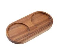 Vassoio per macina e pepe in legno per caffè Accessorio da cucina semplice da mantenere Contenitore per condimenti in legno