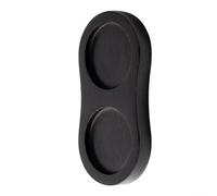 Vassoio per macina sale e pepe, 15 x 7,8 x 1,5 cm, doppio scomparto in legno, per organizzare la cucina con struttura in legno di acacia e gomma, per cucinare a casa e uso ristorante (base nera tipo 8