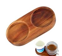 Vassoio per macina sale e pepe - Supporto per spargitore per legno, materiale solido | Accessori di protezione per tavolo da pranzo per macine con diametro inferiore a 6,1 cm, organizer per banconi da