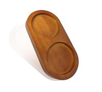 Vassoio per macina sale e pepe, vassoio in legno di acacia, accessori per macina sale e pepe (diametro interno 7 cm) si adattano a molti mulini e agitatori