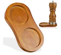 Vassoio per macina sale e pepe, vassoio in legno di acacia, accessori per macina sale e pepe, protezione del tavolo da pranzo, macinino Portaoggetti da Cucina Decorazioni, si adattano a molti mulini