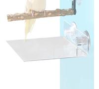 Vassoio per Mangiatoia per Uccelli da Esterno | Racoglitore Scarti Cibo in Acrilico Trasparente,Mangiatoia piatta per uccelli con | per Finestra di Casa Gabbia Giardino Cortile Patio Prato Balcone