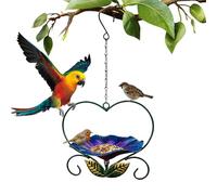 Vassoio per mangiatoia per uccelli per esterni, decorazione in ferro a | Mangiatoia per uccelli da giardino per osservare cibo acqua sulla terrazza giardino