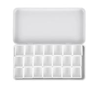 Vassoio per miscelazione colori, Set di acquerelli con griglie da 12/21/24/45, vaschette vuote, vassoio, scatola ferro, tavolozza for artisti(21grids 2ml Pans)