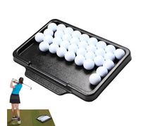Vassoio per palline da golf, organizer ad alta capacità, 32,5 x 4 cm, per pratica palline da golf, gestione costante delle palline da recupero, supporto per il recupero con base stabile a basso