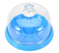 Vassoio per Parti Orologio con Coperchio Antipolvere, Scatola Portaoggetti 6 Scomparti in Plastica per Accessori da Movimento Professionale - Fogli Protettivi Inclusi