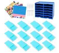 Vassoio per pittura a diamante da 12 pezzi con coperchio per fai da te,