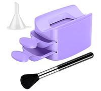 Vassoio per polvere per unghie, vassoio portatile a doppio strato, supporto per glitter, strumento per ridurre le perdite, accessorio per manicure riutilizzabile | Polvere acrilica per unghie da donna