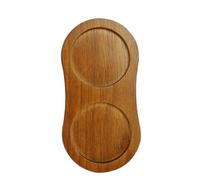 Vassoio per sale e pepe, in legno di caucciù da 15 cm, vassoi antiscivolo per macinare pepe per mantenere i banchi della cucina puliti e organizzati, accessorio di