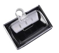 Vassoio per sapone liscio con condotti di ventilazione, tecnologia ad asciugatura rapida, base gommata, piano denso per doccia, lavabo, portasapone da bagno