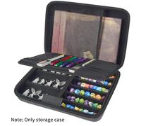 Vassoio per scatola da 35+ dadi, supporto per set di dadi DND, per D&D Dungeons and Dragons Dadi poliedrici a 7 fustelle, organizer per RPG