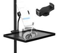 Vassoio per Scheda Audio in Abs Chiusura a Fibbia, per Tablet | Supporto Stabile per Palco e Dirette, Struttura ad Anello Completo, Compatibile Tablet e Schede Audio