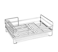 Vassoio per scolapiatti. Scolapiatti in acciaio inossidabile 304 Scolapiatti for piatti da cucina Stand Singolo strato Doppio scaffale di stoccaggio Cestello di scarico Scolapiatti