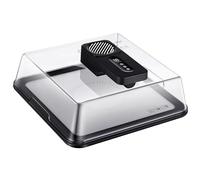 Vassoio per scongelamento elettrico, 4,2 l, scatola per scongelamento rapido con coperchio e controller intelligente per carne surgelata, bistecca, pollo, pesce, gamberetti, frutti di mare