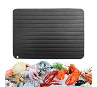 Vassoio per scongelamento - Sbrinatore per carne in lega di alluminio, senza spina, utensili da cucina veloci, vassoio per scongelamento non appiccicoso per frutti di mare, uso in cucina