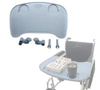 Vassoio per sedia a rotelle con portabicchieri - Tavola rimovibile per sedia a rotelle per assistenza alimentare per pazienti che allattano, adatto per braccioli di sedia a rotelle da 40,6 cm a 50,8