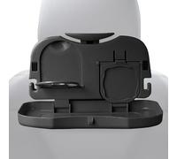 Vassoio per sedili posteriori per auto, tavolo pieghevole per auto, con portabicchieri, scrivania per sedile posteriore dell'auto, per lavorare con computer portatile, mangiare e viaggi su strada