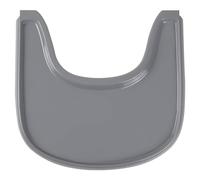 Vassoio per seggiolone compatibile con sedia Stokke Tripp Trapp, con superficie liscia e forte aspirazione, realizzato in plastica per alimenti (senza BPA, BPS, BPF, piombo e ftalati), grigio