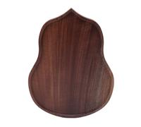 Vassoio per servire il tè a forma di zucca, vassoio per il tè Kung Fu in stile cinese, vassoio da tavolo in bambù per uso domestico da 20x15,7 cm con venature naturali e superficie