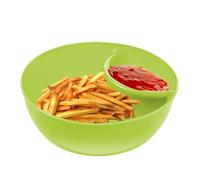 Vassoio per snack diviso - per salsa chips impilabile da 28 cm, server per cereali anti-inzuppato | ciotole per bagnare il pane biscotto per snack serate di cinema riunioni fam