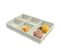 Vassoio per snack portatile | scatola espositrice in silicone, vassoi portatili per servire snack, per biscotti al cioccolato, caramelle, marshmallow, campeggio, festa pic-nic