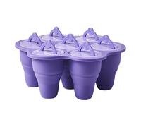 Vassoio Per Stampo Per In Silicone - Con Coperchio Inserto In PP 17,5x17,5x7 Cm Riutilizzabile Stabile, Preparazione Dei Ghiaccioli Fatti In Casa, Soluzione Per La Conservazione Nel