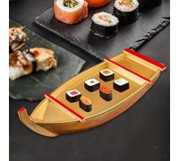 Vassoio per Sushi Elegante E Liscio a Forma di Barca, Ideale Come Regalo di