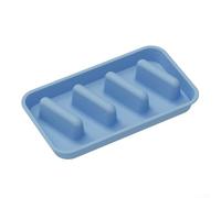 Vassoio per taco in silicone a 3 scomparti, perfetto per organizzare cibo a buffet, picnic ed eventi all'aperto (blu)