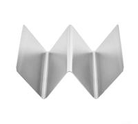 Vassoio per tacos in acciaio inox per forno e lavastoviglie, può contenere 2 tortillas per scaffale, mantiene le conchiglie di taco in posizione verticale per cucinare e servire facilmente