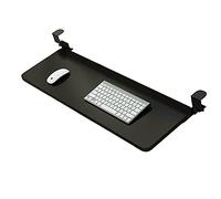 Vassoio per tastiera ergonomico regolabile sotto la scrivania, capacità di carico di 25 kg, installazione senza impatti, supporta tastiere e mouse per una comoda configurazione dello spazio di lavoro