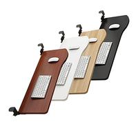 Vassoio per tastiera in legno con cuscinetti a sfera da 36 cm, salvaspazio, estendibile sotto la scrivania, per tastiera e mouse, ideale per l'installazione di casa e ufficio